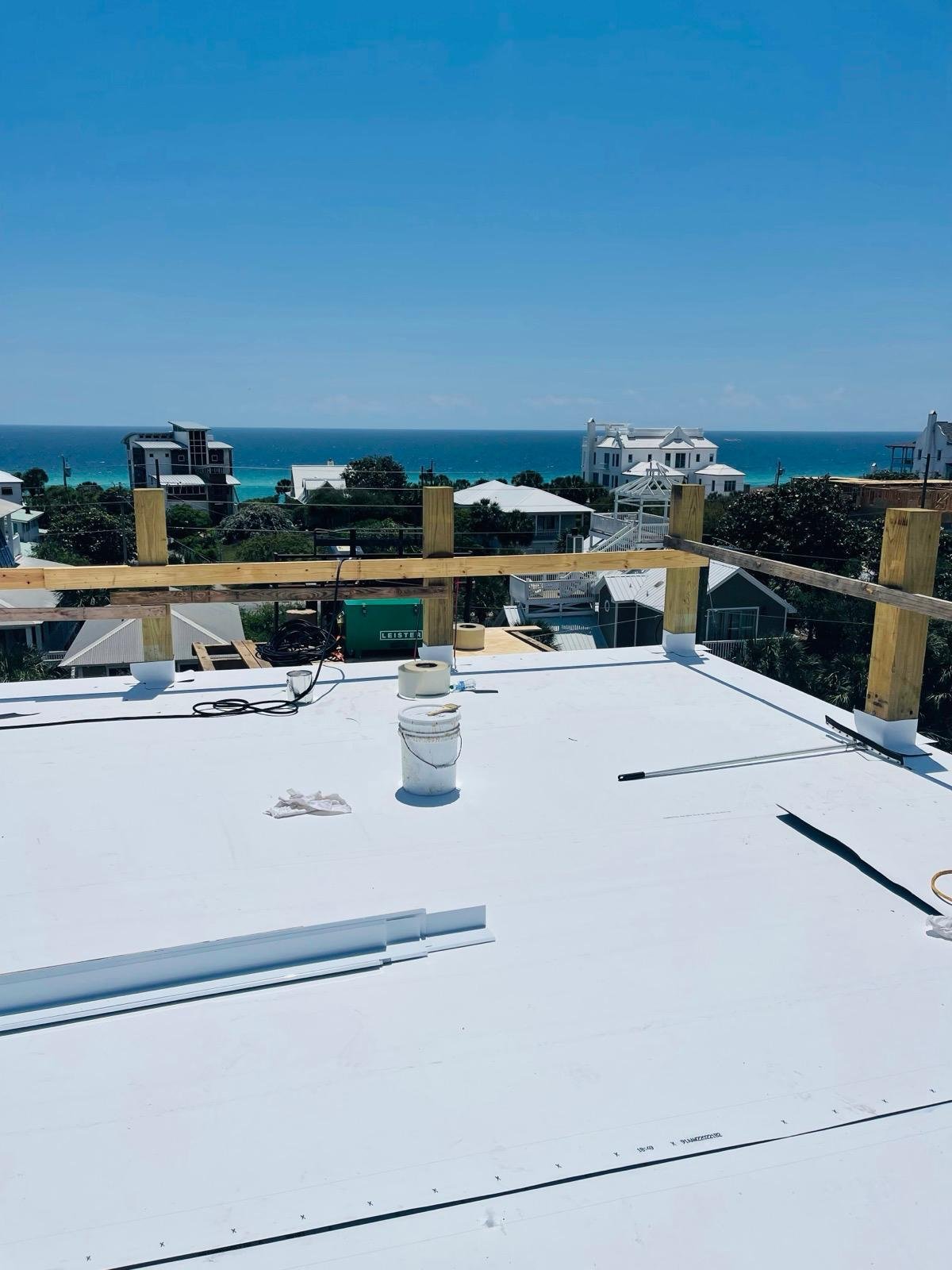 Tile roofing installation